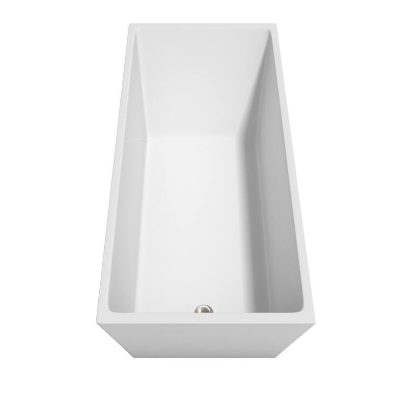 Wyndham Collection Hannah 67" Free Standing Acrylic Soaking Tub with