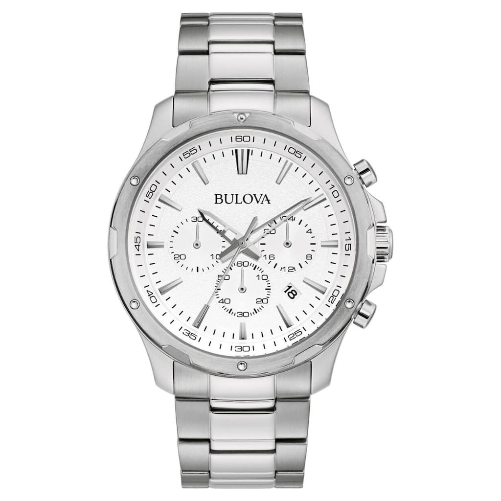 Bulova Men's Classic White Dial Watch - 96B335 - One Size