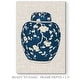 preview thumbnail 2 of 8, Blue & White Ginger Jar-Premium Gallery Wrapped Canvas