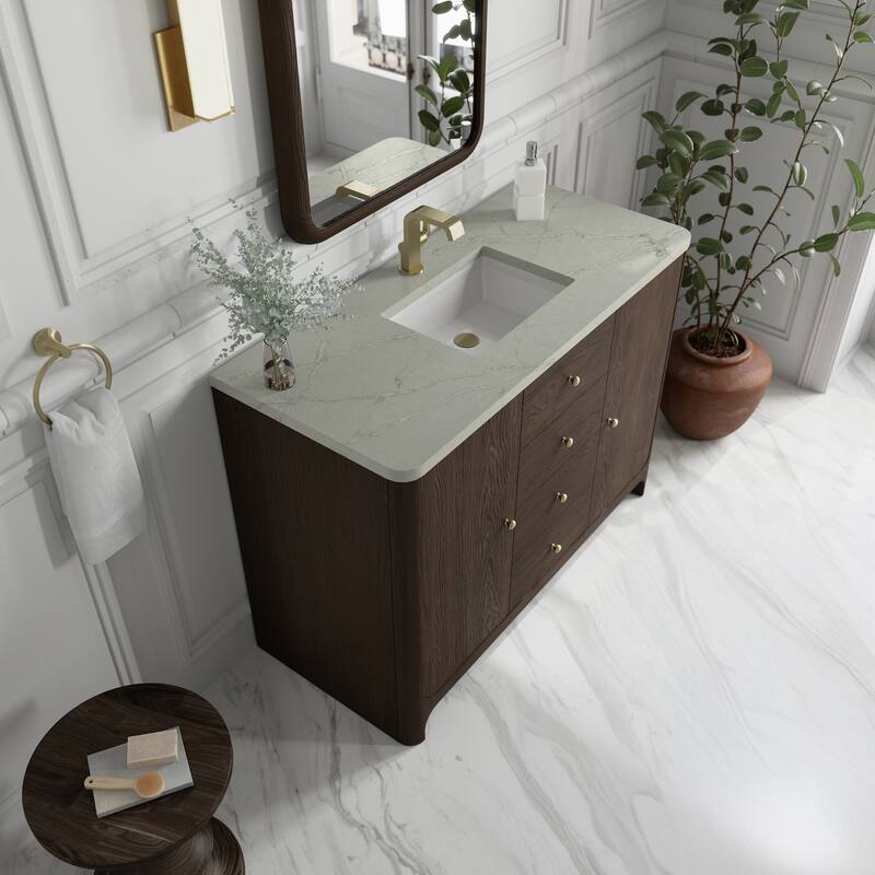 Gracyn 48" Single Vanity, Sable, w/FreePower Wireless Charger