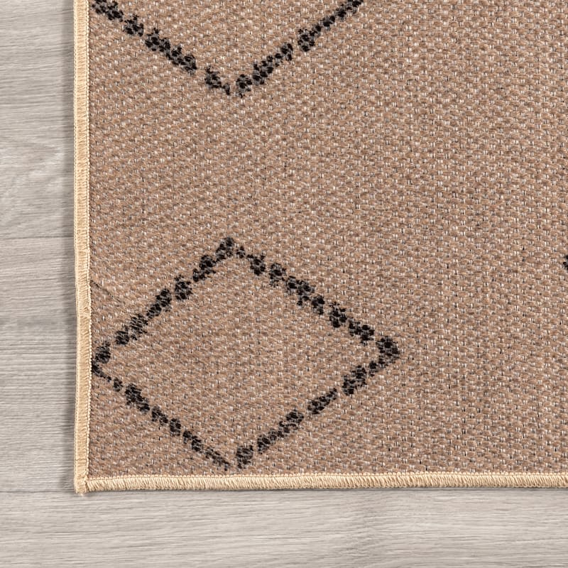 Nuloom Geometric SuperiorWash Easy-Jute Machine Washable Area Rug
