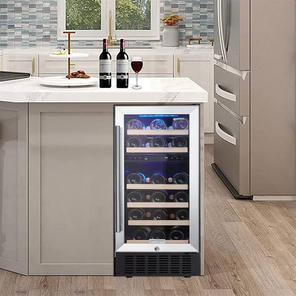 Wine Cooler Refrigerators 28 Bottle Fast Cooling Wine Fridge Digital