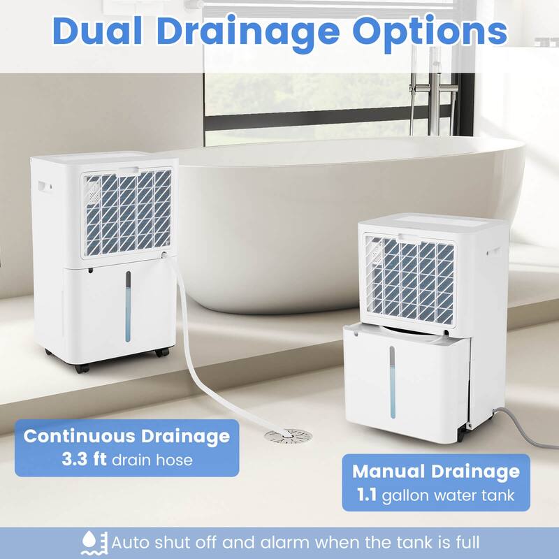 Costway 54 Pints Dehumidifier with 3 Modes LED Display For Home 4500 - See Details