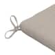 Sunbrella Solid Fabric 1-Piece Indoor/Outdoor Bench Cushion, 48"W x 18"L