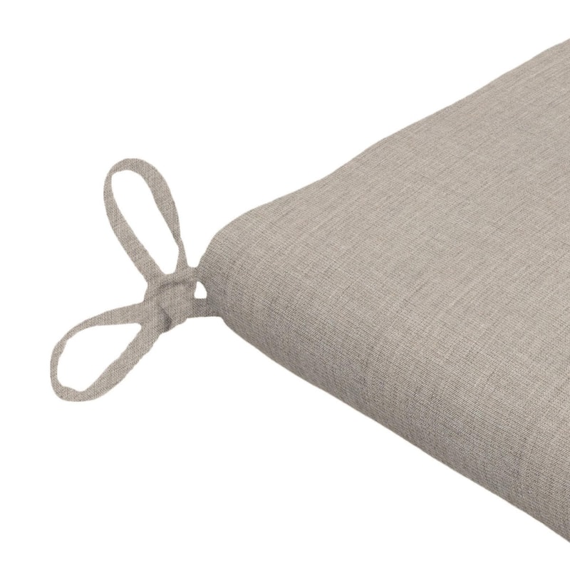 Sunbrella Stripe Fabric 2-Piece Indoor/Outdoor Seat Pad Cushion, 18"W x 18"L