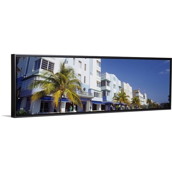 Shop Palm Trees In Front Of Buildings Art Deco Hotel Ocean