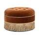 preview thumbnail 78 of 91, Yolanda 24" Upholstered Round Accent Ottoman