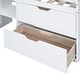 preview thumbnail 15 of 49, Stylish & Simple Twin Size Low Loft Bed with Rolling Desk, Shelf and Drawers, Solid Construction & Versatility galore, White