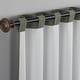 preview thumbnail 10 of 31, Sun Zero Treviso Linen Blend Magnetic Closure Total Blackout Back Tab 1-Piece Curtain Panel, Single Panel
