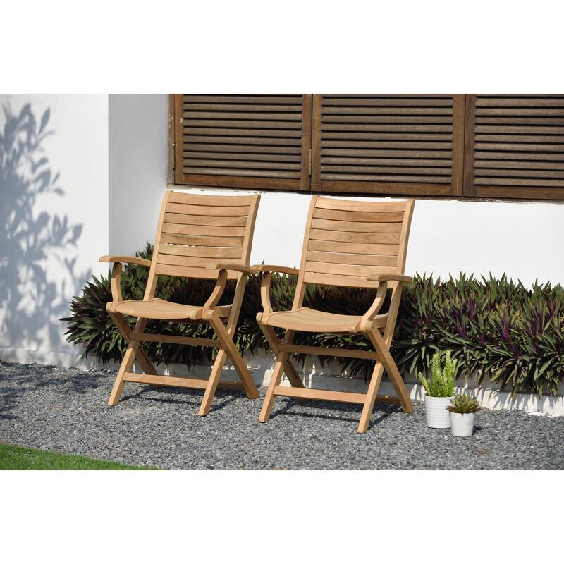Amazonia Teak Sessa 13 piece Extendable Patio Dining Set - 13 Piece