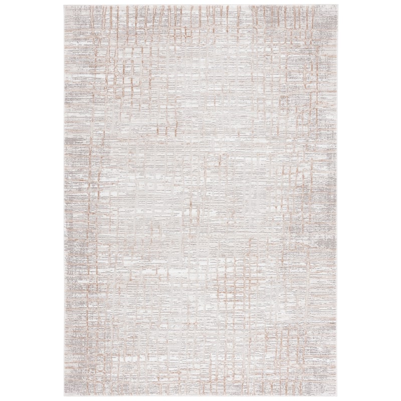 SAFAVIEH Parker Tasja Modern & Contemporary Rug - 4' x 6' - Taupe/Beige Gold