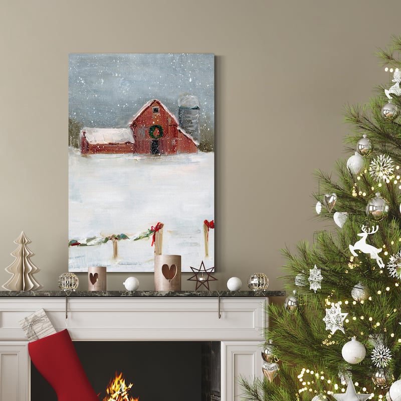 Christmas on the Farm II-Premium Gallery Wrapped Canvas - Ready to Hang