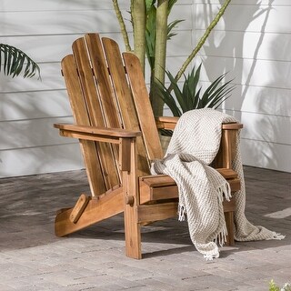 Acacia Wood Outdoor Patio Adirondack Chair - Brown - Bed Bath & Beyond ...