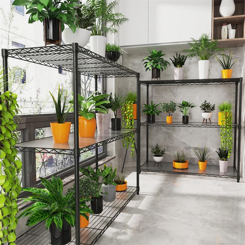 3 Tier Heavy Duty 1050 LBS NSF Height Adjustable Metal Storage Shelves