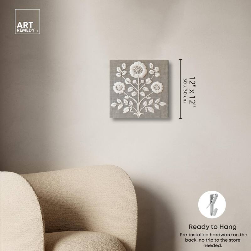 Stitched Symmetry I Canvas by Art Remedy, Gallery Wrapped