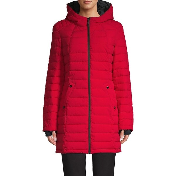 hfx long hooded puffer coat