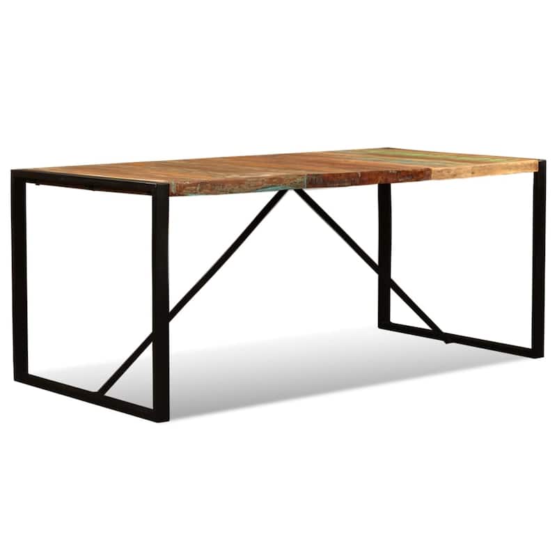 vidaXL Dining Table Solid Reclaimed Wood 70.9" - 70.9"x35.4"x29.9" (L x W x H)