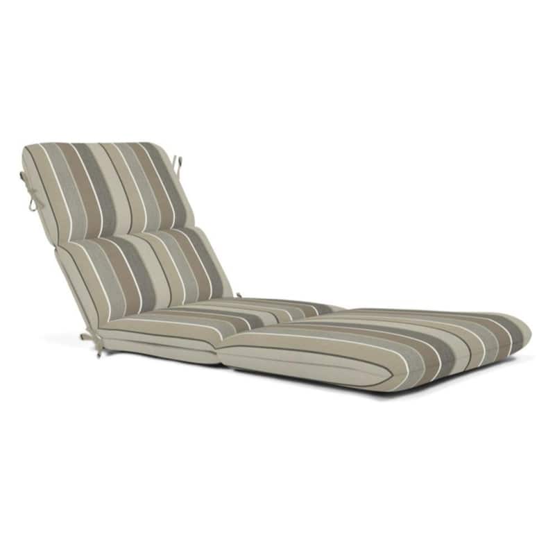 Casual Cushion Sunbrella® Fabric 1-Piece Outdoor Chaise Cushion, 22.5"W x 74"L - 22.5"W x 74"L