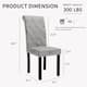 High-Back Tufted Nailhead Upholstered Dining Chairs (Set of 6)