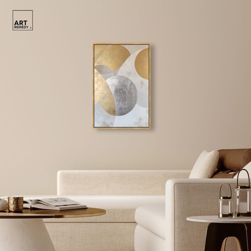 Golden Orb I Canvas by Art Remedy
