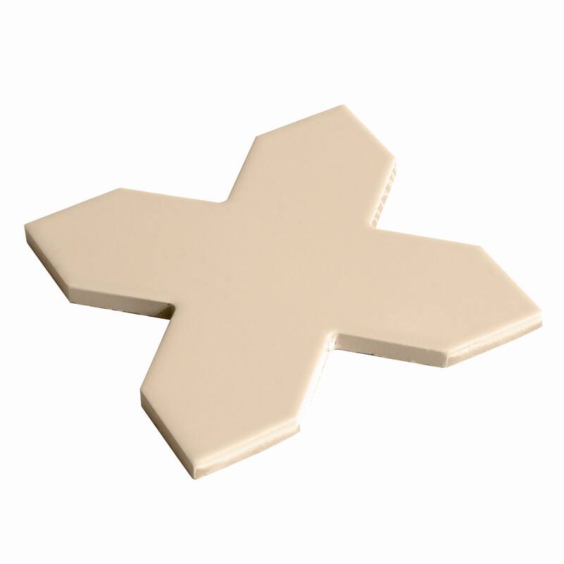 Apollo tile 5" x 5" Seville Matte Ecru Taupe Porcelain Tile (5.31 sq ft/case) - 34 Pack