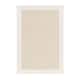 DesignOvation Beatrice Framed Linen Fabric Pinboard - 18x27 - Rustic White