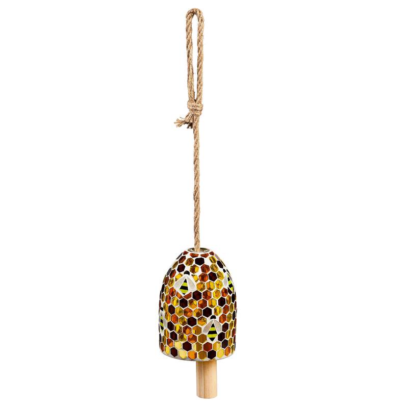 7 in. Bee Hive Mosaic Bell Chime