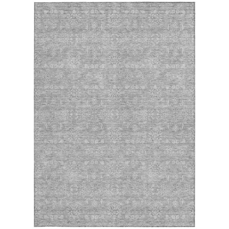 HomeRoots Floral Transitional Rectangle Outdoor Rug