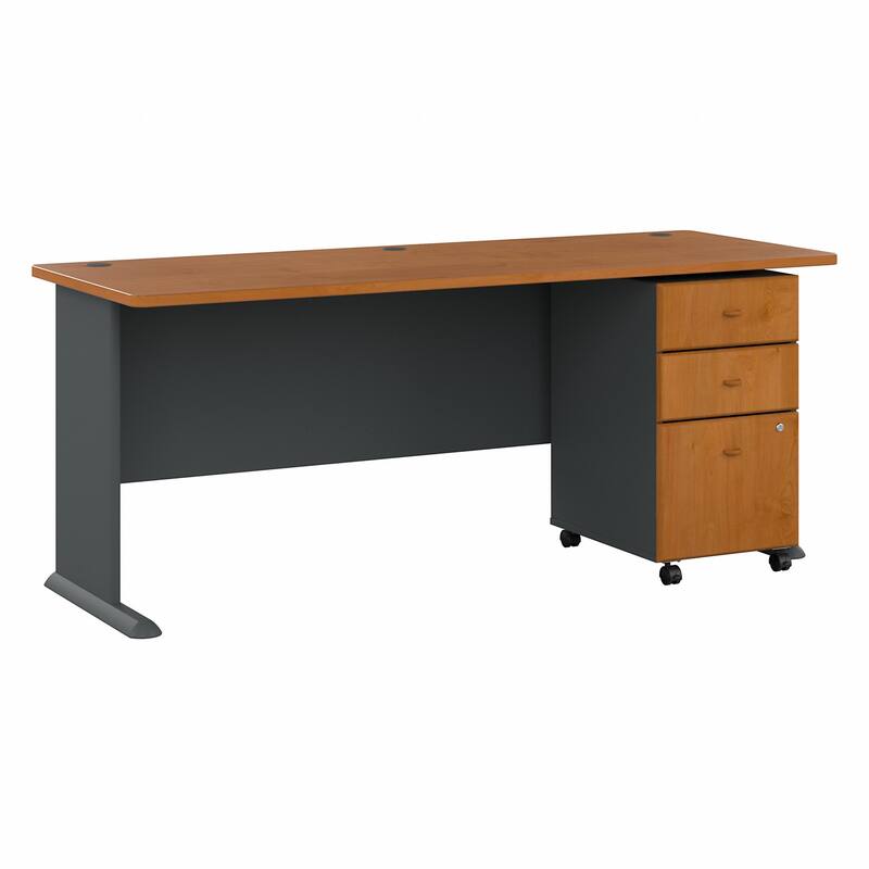Series A 72W Desk with Mobile File Cabinet by Bush Business Furniture