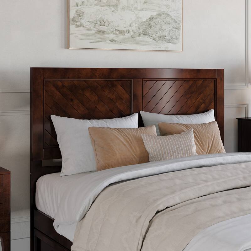 Clayton Platform Bed with Panel Footboard and Twin XL Trundle