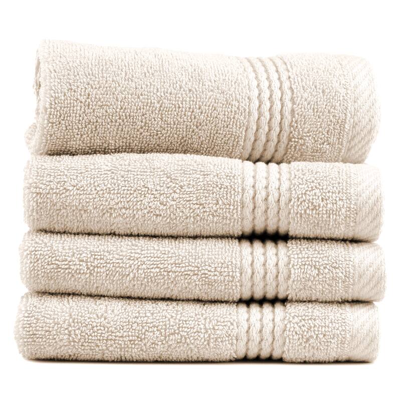East'N Blue Lara Turkish Cotton Washcloth (Pack of 4) - Beige