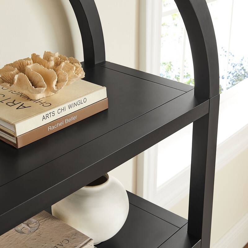 Vexley 60 Inch Wide Arched Bookshelf