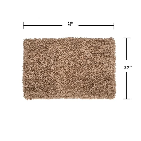 Fantasia Collection Cotton Bathroom Rug, Water Absorbent Bath Rug, Non ...