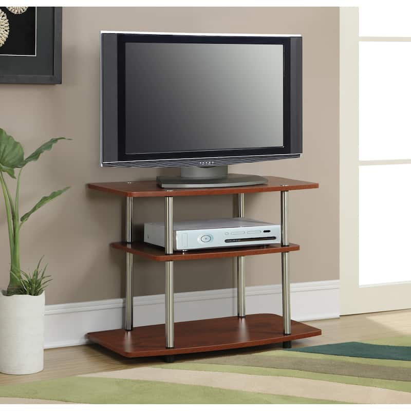Convenience Concepts Designs2Go No Tools 3 Tier TV Stand - Cherry