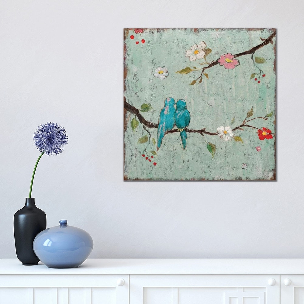 iCanvas 'Love Birds IV' by Katy Frances Canvas Wall Print