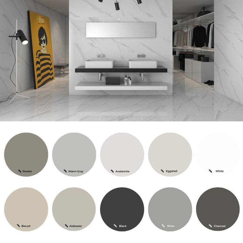 The Tile Life Delaney 24x48 Blanco Marble Look Porcelain Floor & Wall Tile