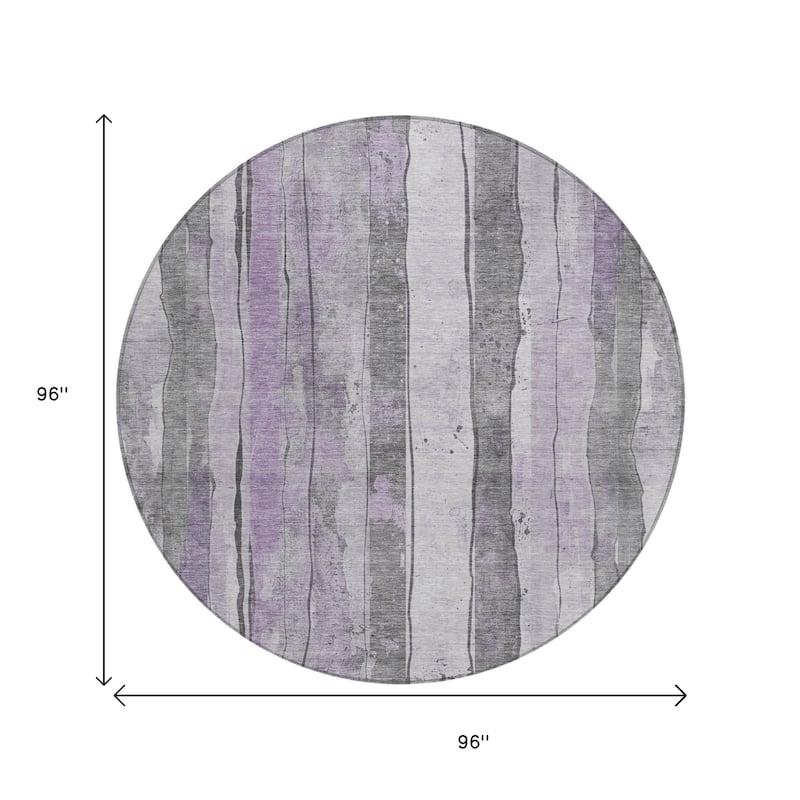 HomeRoots Striped Transitional Rectangle Outdoor Rug