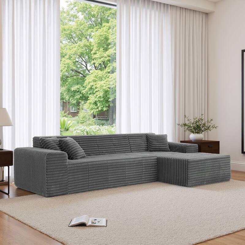 Free Combination Sectional Sofa Couch with L-Shape Chaise for Living Room