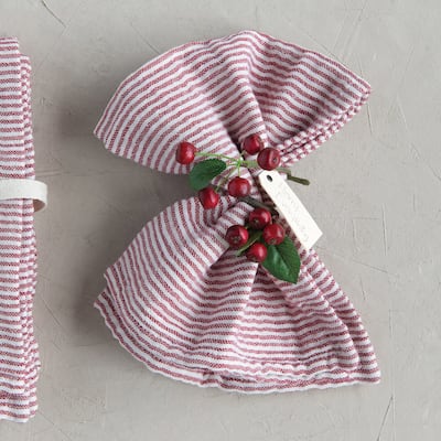Cotton Napkins with Stripes