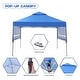 preview thumbnail 5 of 10, Zenova 10 x 17FT Canopy Tent 2-Tier Shade Pop-Up Canopy Folding Shelter with Adjustable Dual Half Awnings - 10*17