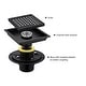 preview thumbnail 11 of 22, Luxier FD01 6 in. x 6 in. Stainless Steel Square Shower Floor Drain