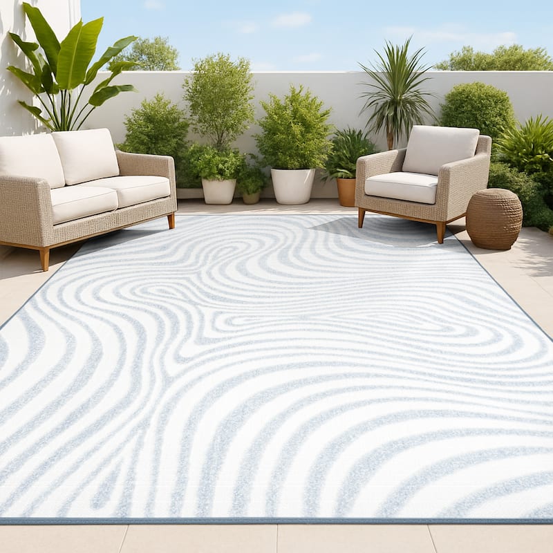 JONATHAN Y Nordby Abstract Groovy Striped Area Rug