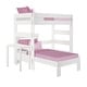 preview thumbnail 2 of 15, Max and Lily Farmhouse Twin over Twin L-Shaped Bunk Bed with Desk