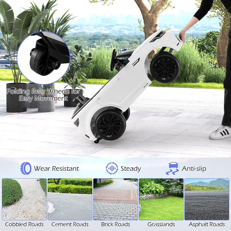Gymax 12V Kids Ride On Car Licensed Land Rover Electric Vehicle w/