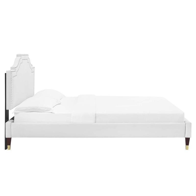 Adelaide Performance Velvet King Platform Bed