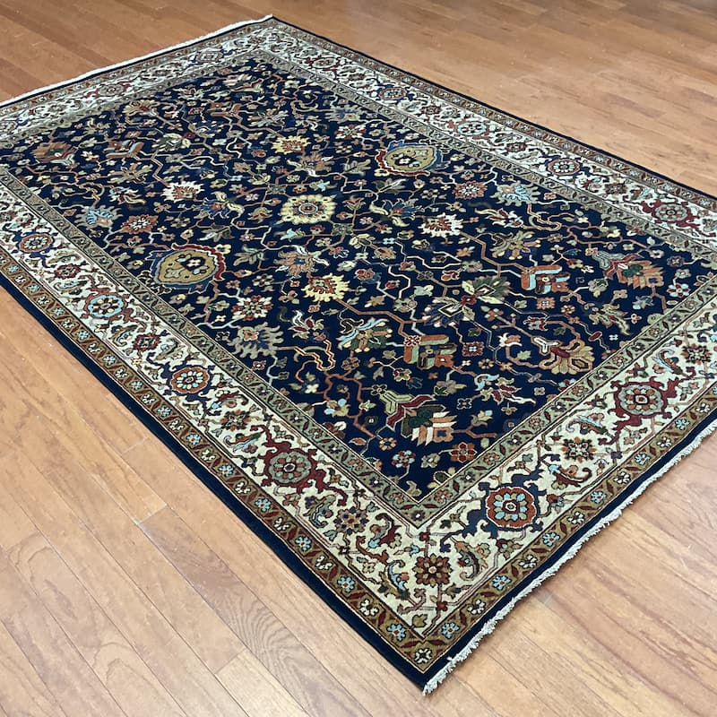 HERAT ORIENTAL Handmade 5'11 x 8'9 Serapi Wool Rug - 5'11" x 8'9"