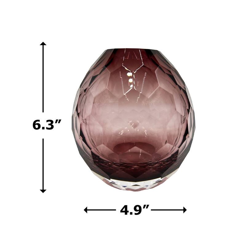 6" High Premium Contemporary Glass Bud Vase for Flowers