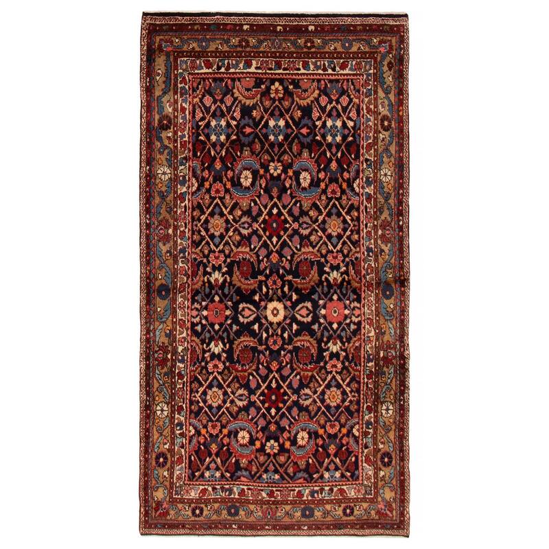 ECARPETGALLERY Hand-knotted Andelz Black Wool Rug - 4'4 x 8'4 - Black - 4'4 x 8'4