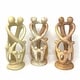 preview thumbnail 9 of 10, Handmade Soapstone Loving Family Embrace Parent and Child Statue