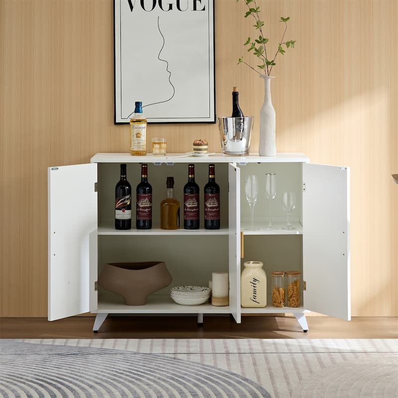 3 Doors Sideboard Buffet with Adjustable Shelves